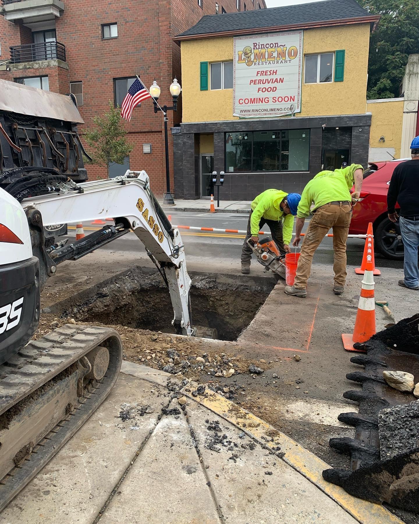 Utility contracting work by Sasso Construction
